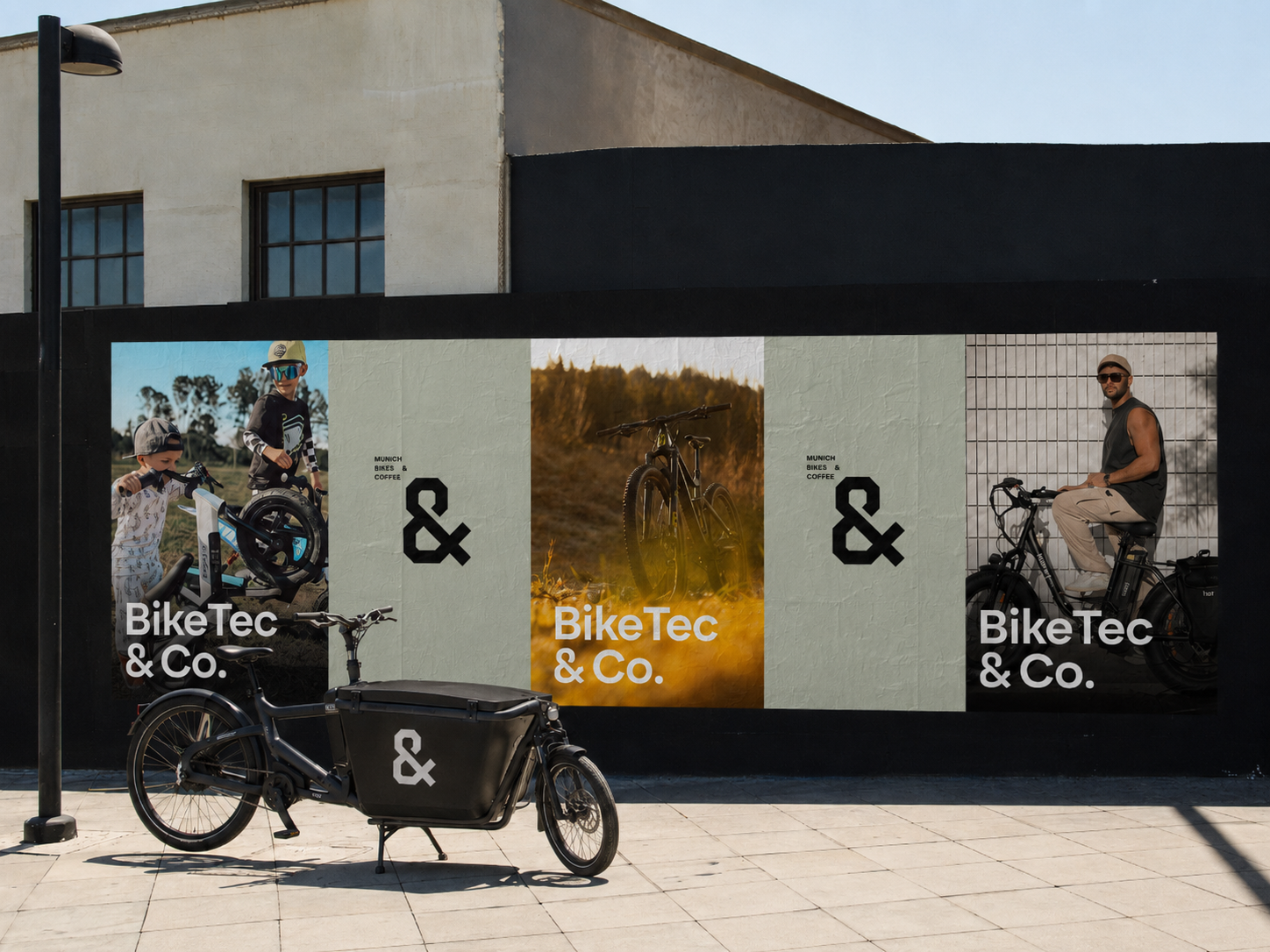 BikeTec & Co. Poster-Wand mit Cargo-Bike